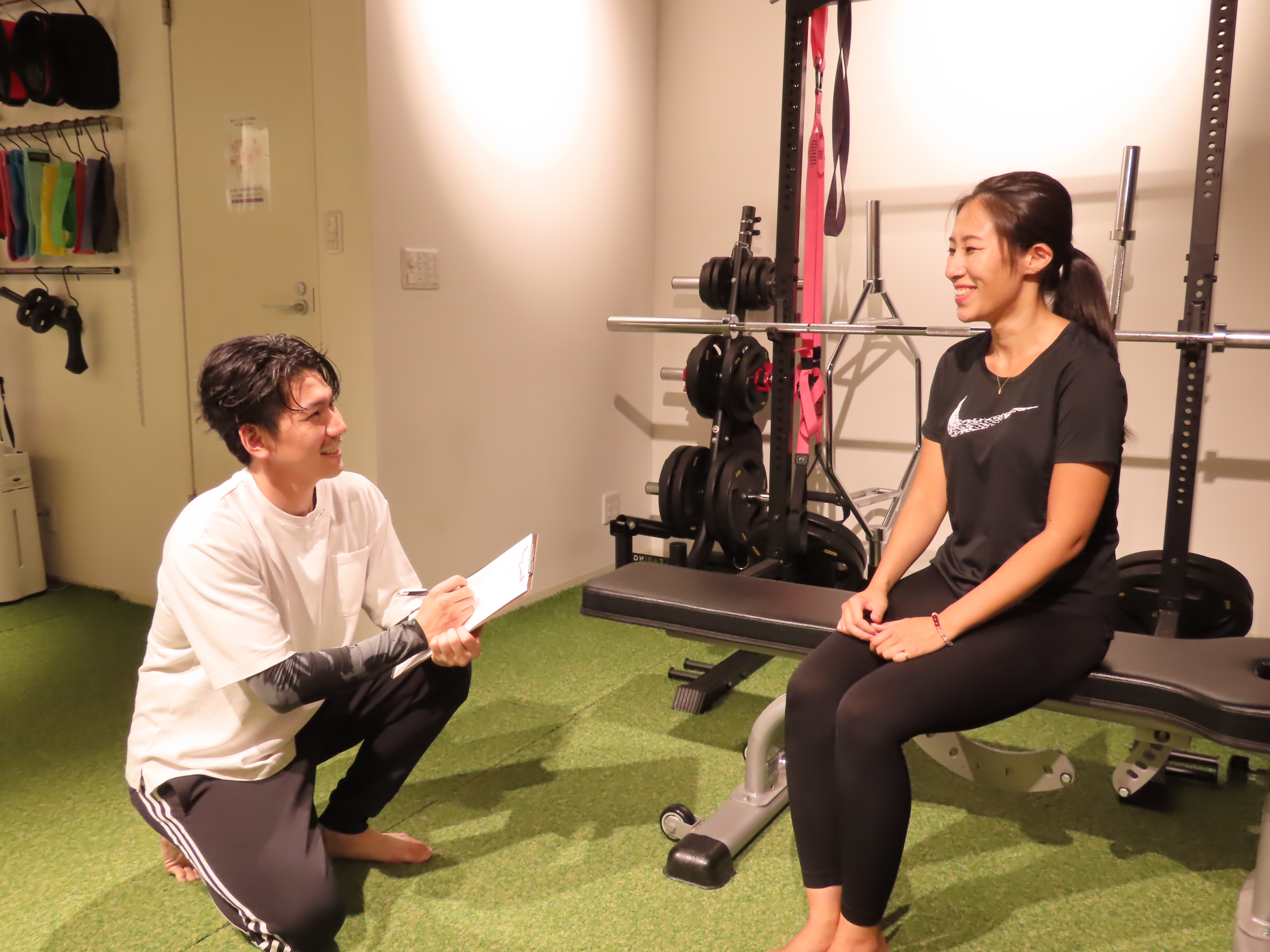 施術中の様子（クライアントの不安を抱えた現場）